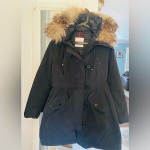 Moncler down jacket size T2 with real fur